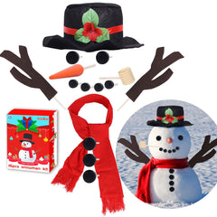 Lansian snowman kit top hat for festive decorating and imaginative play outdoors