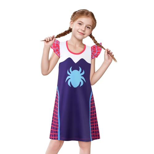 Lansidun girls dress featuring a graphic print for playful outings