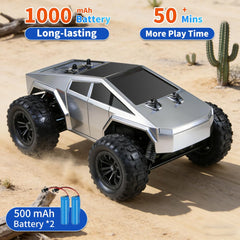Lanvee RC pickup truck durable ABS chassis stands up to rough play