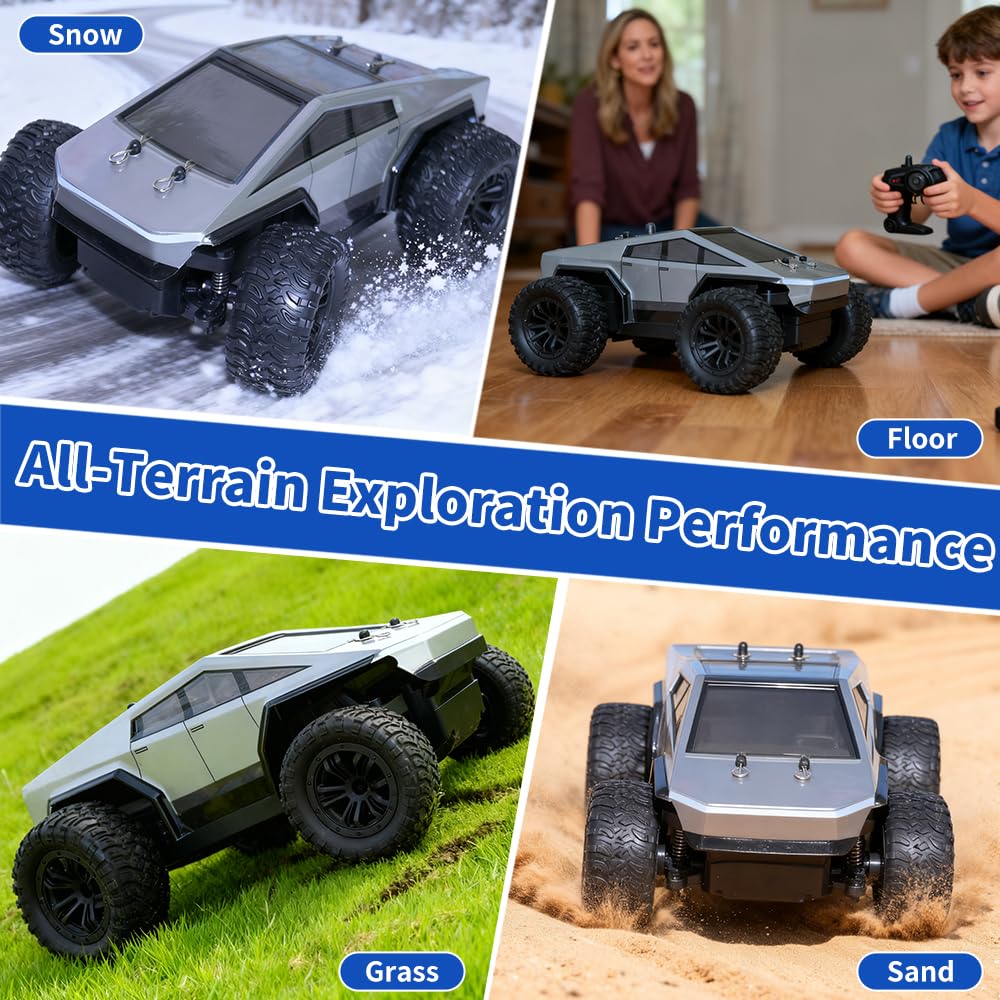 Lanvee RC pickup two batteries extend playtime for more fun