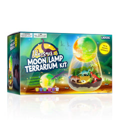LAOESE Dinosaur Terrarium Kit Moon Lamp glows softly for cozy night-time play