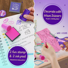 LAOESE magnetic bookmarks and paper clips help organize entries.