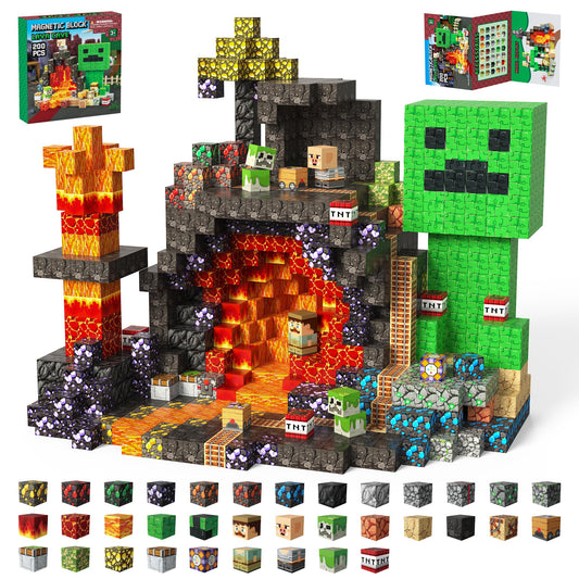 Laoren magnetic building blocks forest track set fosters imaginative play and storytelling.