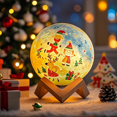 LAOESE Wooden base supports a stylish space night light decor