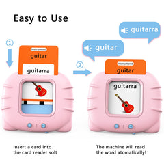 Lapare flash cards package with English and Spanish cards and vivid illustrations.