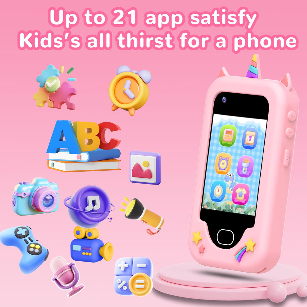 Lapare Kids Smart Phone anti-fall unicorn case protects the device