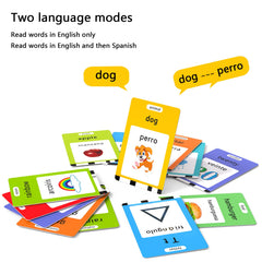 Lapare bilingual cards display English and Spanish text for exposure.