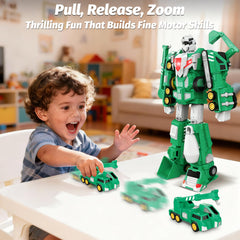 Laradola 5-in-1 construction robot vehicles highlight the truck, fueling hands-on building and problem-solving