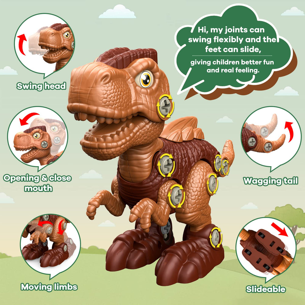 Laradola dinosaur construction parts ready for hands on building