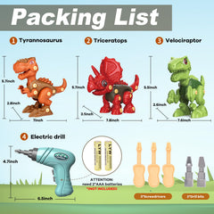 Laradola durable ABS plastic dinosaur toys withstand drops during play