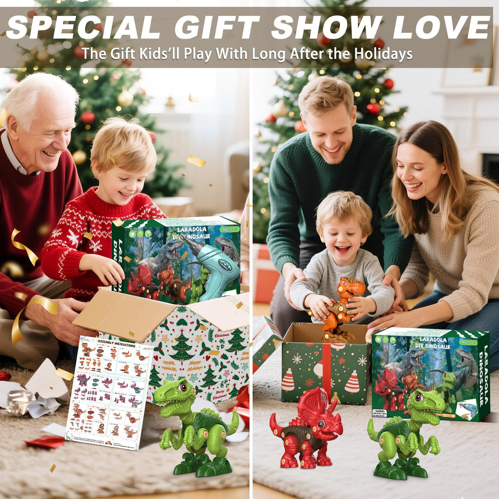 Laradola gift-ready dinosaur toy set for birthdays and holidays