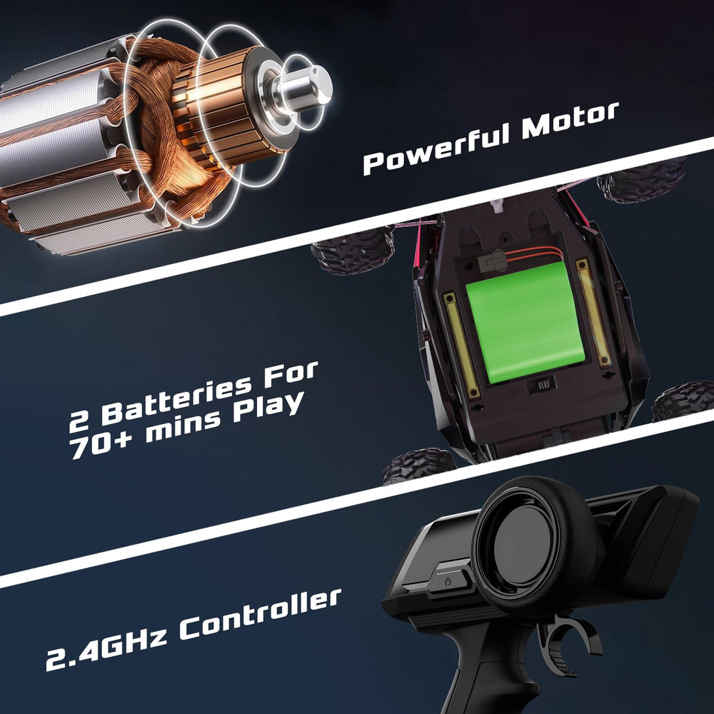 LARVEY USB charger and 7.4V 1000mAh battery enable longer sessions.