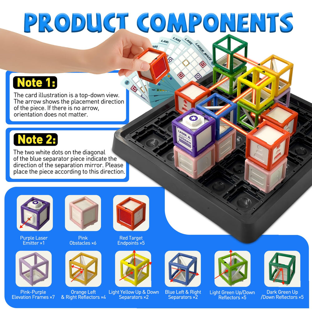 Laser Maze components pack includes pieces to build and test optical paths.