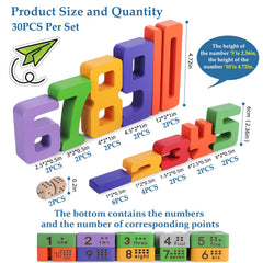 Gift-ready Lasoba number blocks shown as a perfect gift for curious learners.