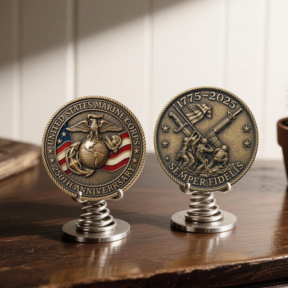 Lastikor 250th Anniversary Coin back view, a durable keepsake for ceremonies.