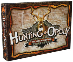Late for the Sky Hunting-Opoly crossbow token adds authentic outdoors flavor to gameplay.
