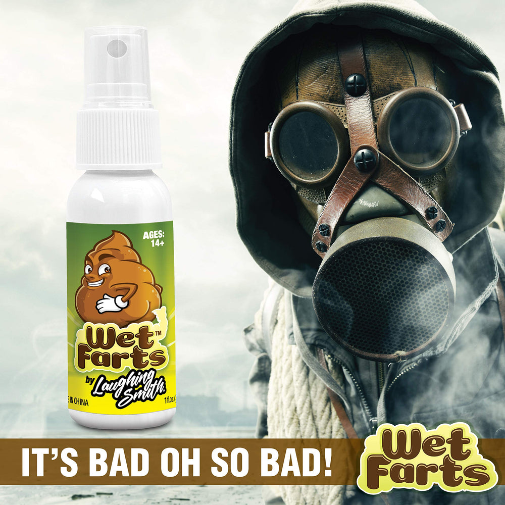 Laughing Smith Wet Farts spray in use, creating memorable reactions.