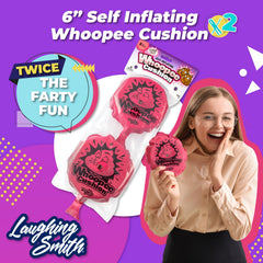Laughing Smith two-pack whoopie cushions ready for party favors and pranks.