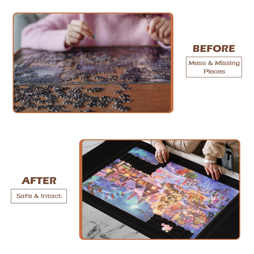 Elastic bands secure ends when rolling Lavievert mat