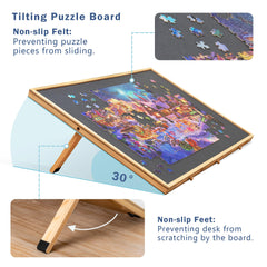 Lavievert puzzle board 360-degree rotation allows easy access to all areas of the puzzle.