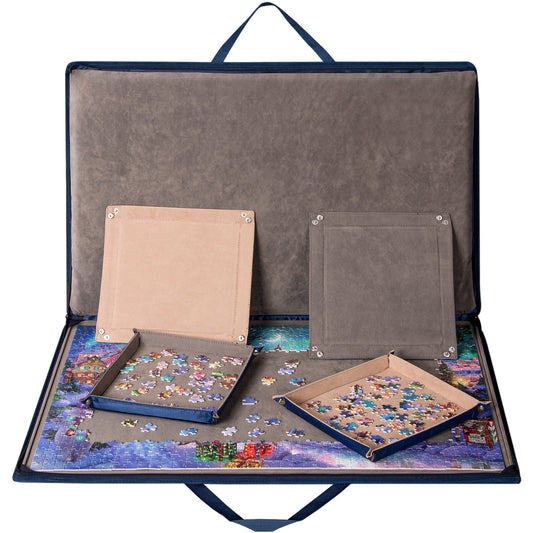 Lavievert puzzle board with padded cover for cushioned, secure storage.