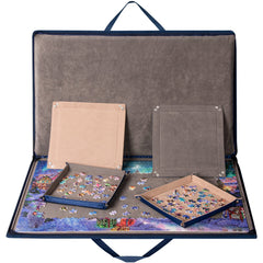 Lavievert puzzle board with padded cover for cushioned, secure storage.