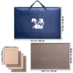 Sturdy handle on Lavievert puzzle board for easy transport.