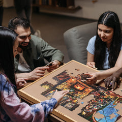 Lavievert puzzle board offers a large 35.4x24.4 inch work area