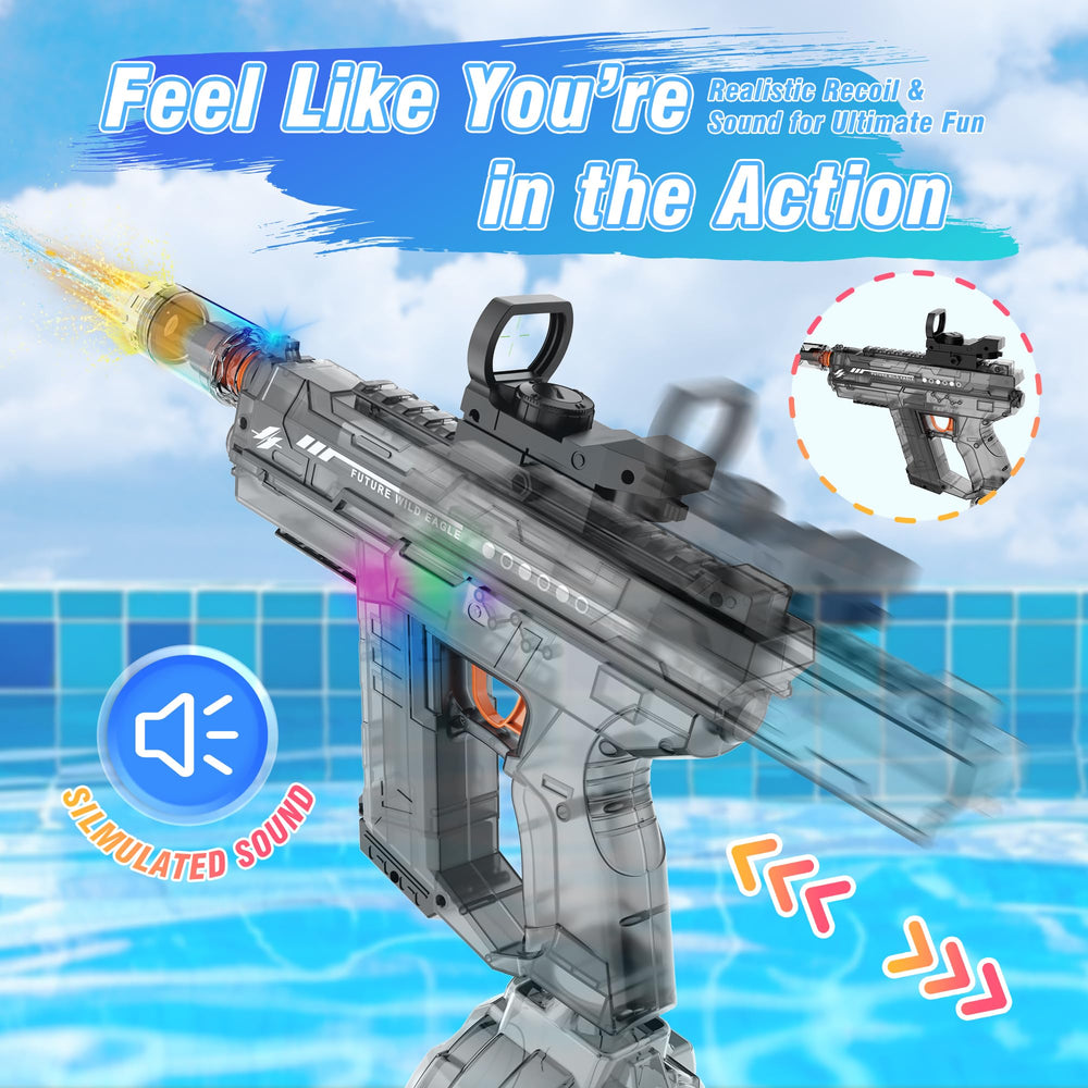 Lawdiey 800ml tank reduces refills for extended beach battles.