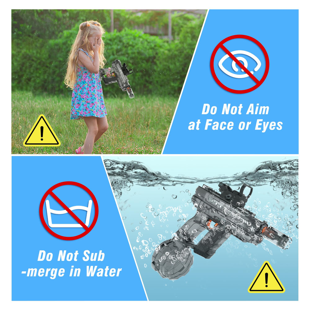 Lawdiey electric water gun is ideal for pool, beach, and backyard adventures.