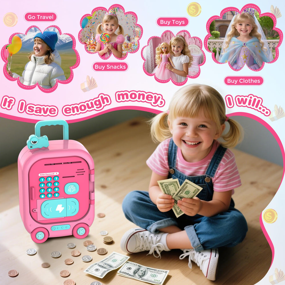 Lawdiey large-capacity piggy bank ready to store many coins and notes.