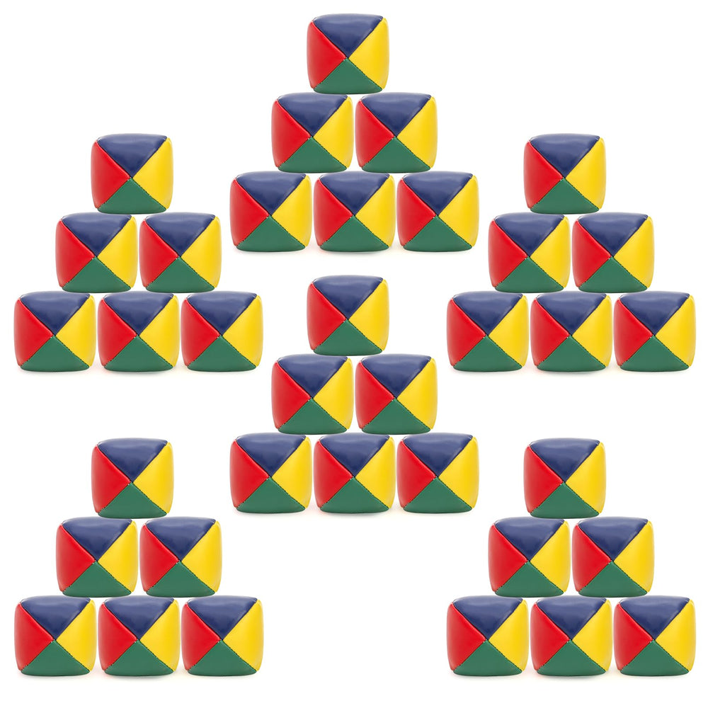 Lawei 36-pack juggling balls for beginners with soft feel and easy grip for practice.