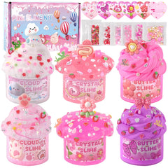LAWOHO pink butter slime in container for sensory play and creativity
