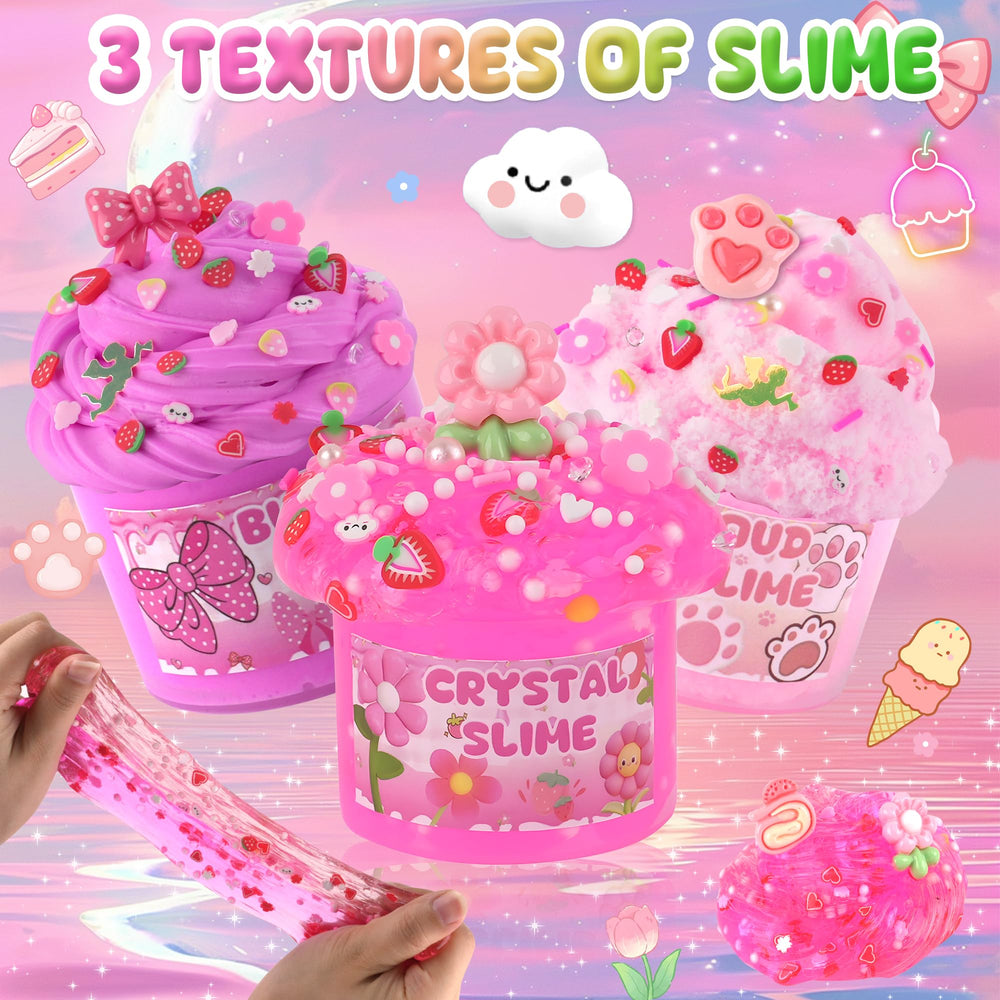 LAWOHO slime add-ins bag enhances DIY slime creations with charms and colors