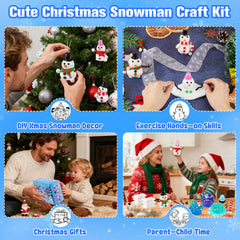 LAWOHO build-a-snowman crafts kit in use for family fun