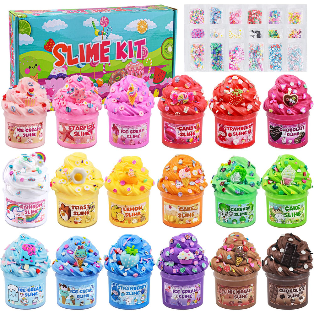 LAWOHO butter slime kit colors for vibrant, mixable play