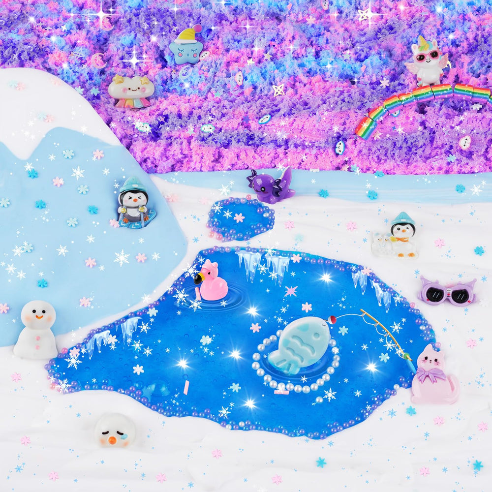 LAWOHO Crystal clear slime with bubbles ideal for tactile exploration