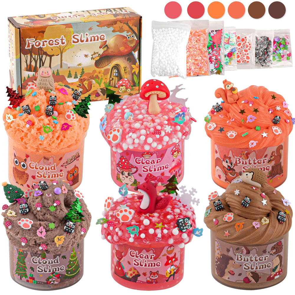 LAWOHO forest slime kit packaging front for creative play and family fun