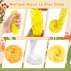 LAWOHO gradient yellow slime for party favors and group play.