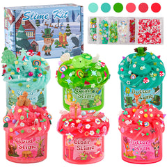 LAWOHO six-pack slime bottles arranged for creative play and learning