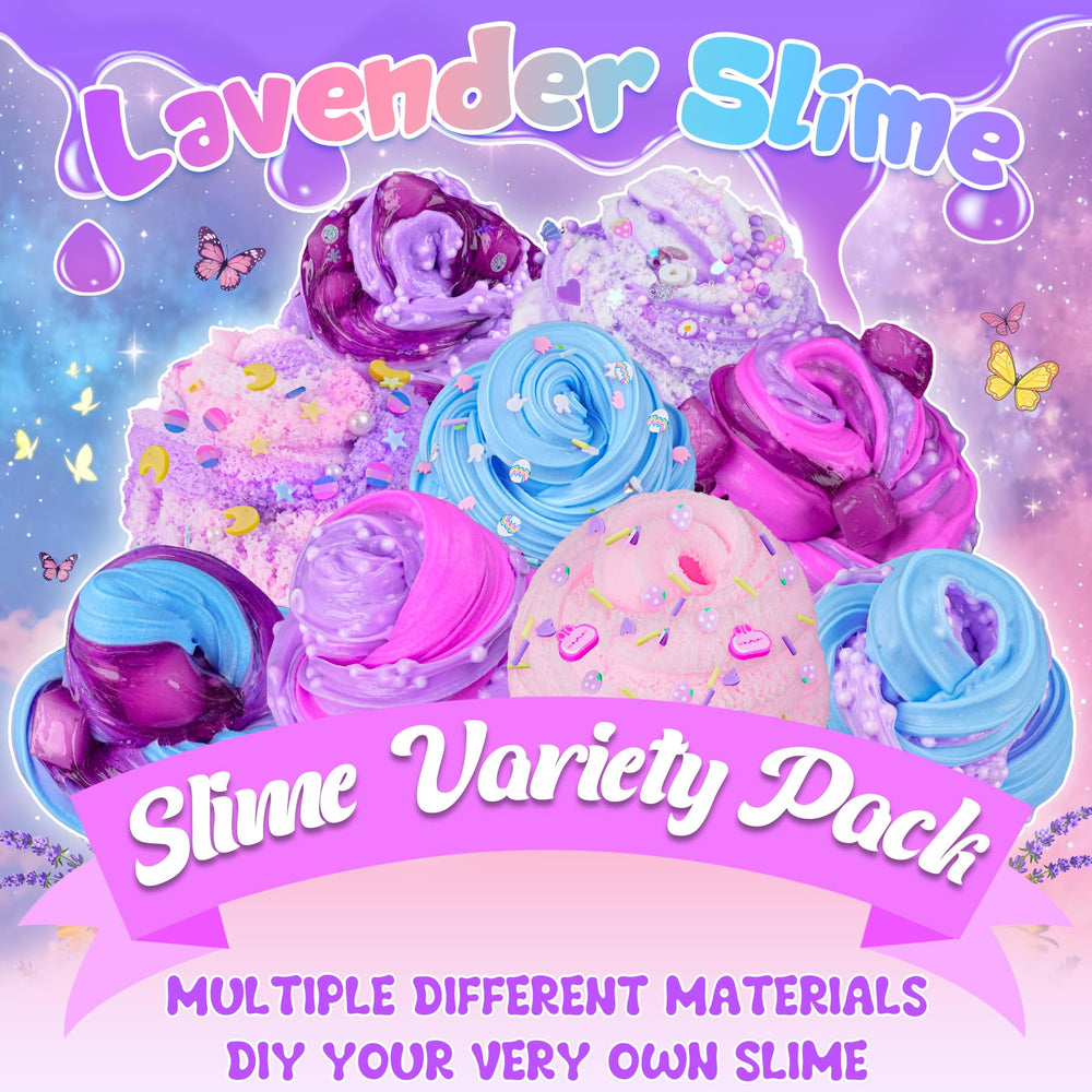 LAWOHO slime charms pack displays decorations for creative slime projects and parties.