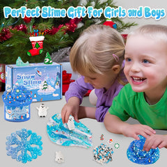 Lawoho Snow Slime Kit water slime goopy fun that rinses away easily.