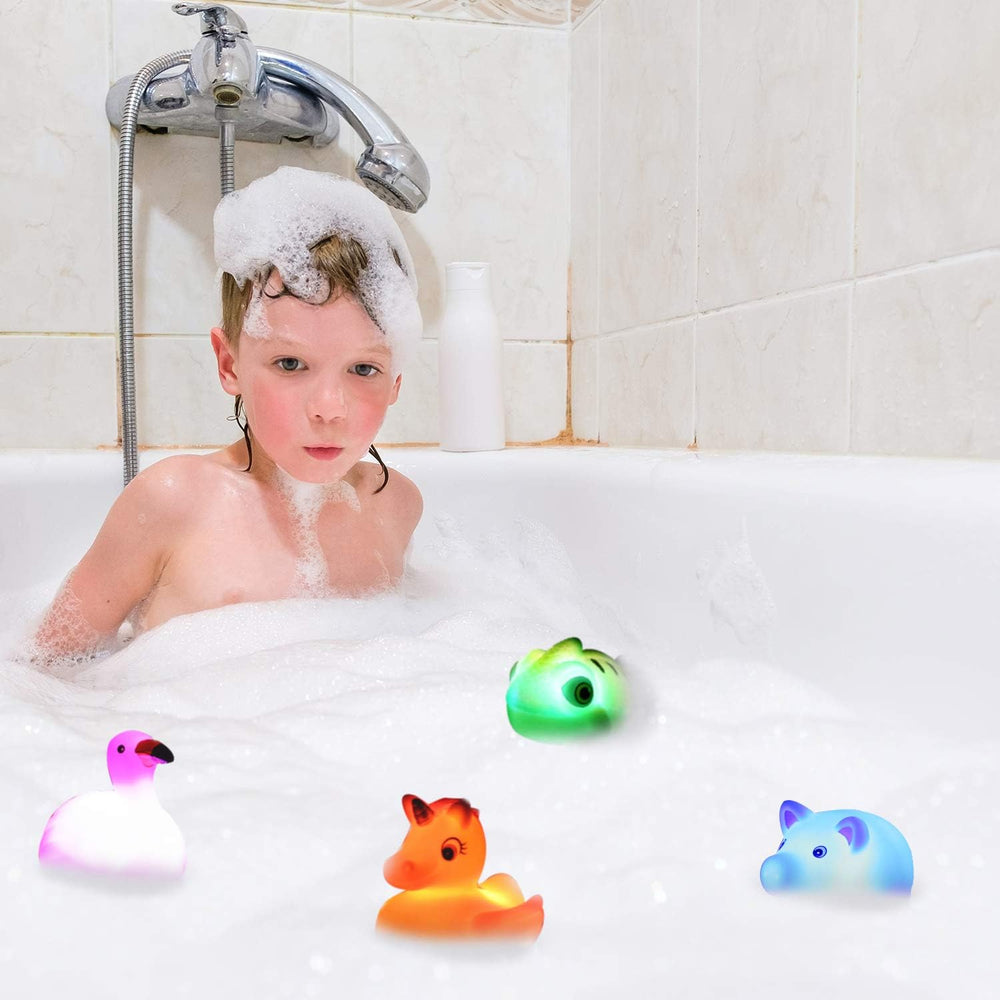 Laxdacee No Hole Bath Toy fox adds color to water play