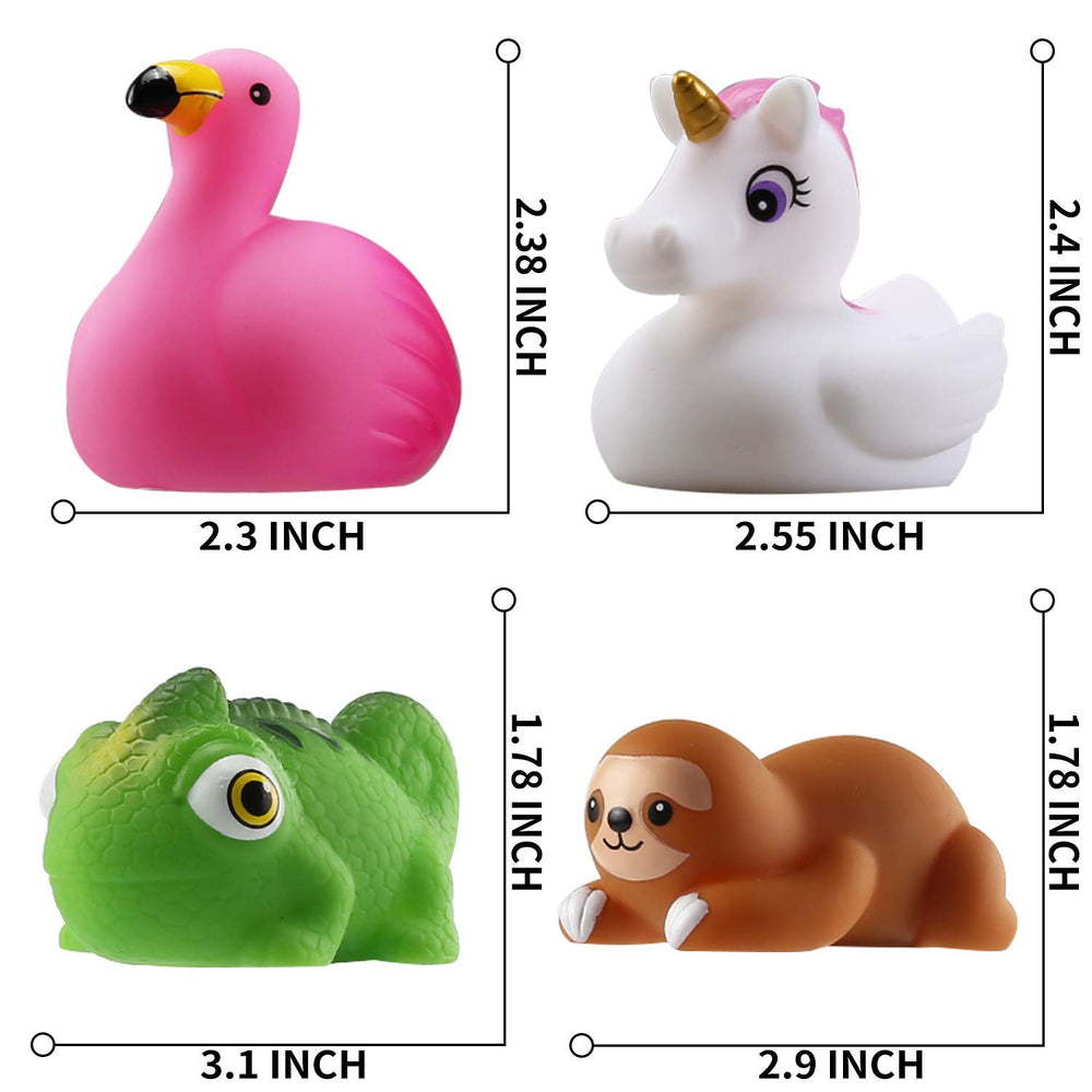 Laxdacee No Hole Bath Toy yellow-duck glows during bath time