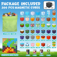 LAYVIC magnetic building blocks forest theme cubes support collaborative play and fine motor skills.