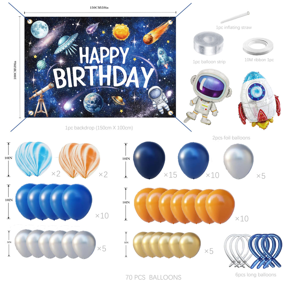 Lazy Time astronaut foil balloon adds dimensional flair to space decor