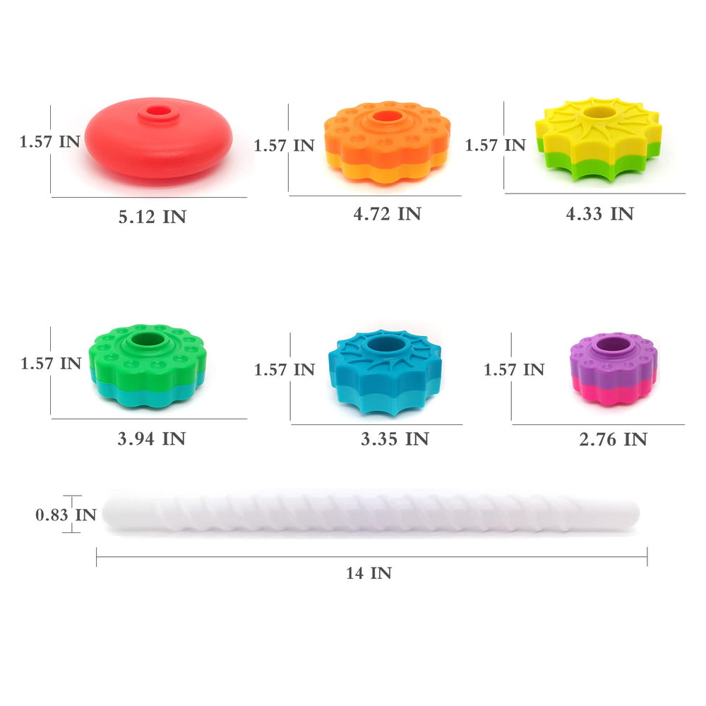 LBAIBB Rainbow Spin Tower top view with rotating mechanism for dynamic fun