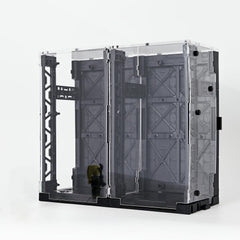 LBASE dust-proof acrylic plate protects the model while staying clear.