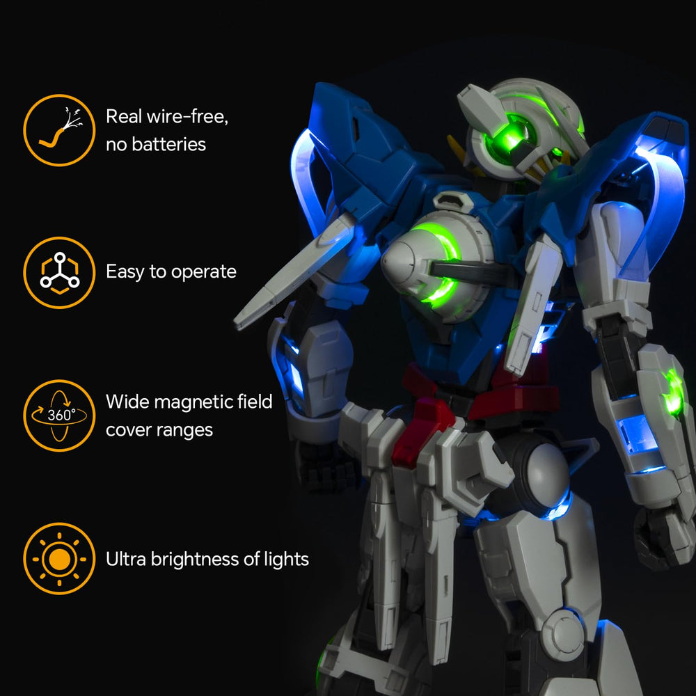 LBASE wireless power base powers via USB or power bank for flexible setups.