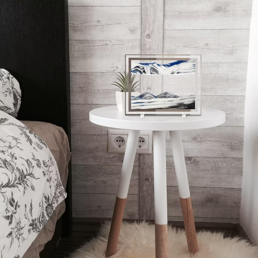 LCDOCLAK desktop art for home office promotes focus through subtle movement.